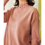 チュニック サイドボタン編地切替ニットチュニック