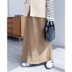 スカート コーデュロイ裏フリースナロースカート