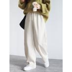 パンツ 裏起毛カーブパンツ レディース