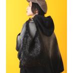 ショルダーバッグ バッグ an meets zakka メタリックシャギーファーニットハンドバッグ / レディース メンズ ユニセックス 鞄 カバン
