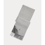 マフラー リバーシブル ウールカシミヤ マフラー メンズ