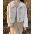 ダッフルコート コート WEGO/ショートファーダッフルコート レディース
