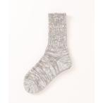 靴下 「SMALL STONE」リネン混２×２リブソックス　SO1094 レディース