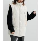 ダウンベスト ベスト ナイロン素材スタンドネックベストジャケット 「Soiunique」 レディース