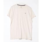 「Hollister」 刺繍半袖Tシャツ M ベージュ メンズ