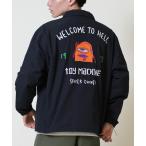 コート ジャケット 「限定」TOY MACHINE/トイマシーン コーチジャケット ビックシルエット 刺繍ロゴ MTMPFJK6 メンズ レディース