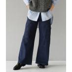 ジーンズ デニム デニムパンツ アメリカンリサイクルコットン パネル切り替え デニムパンツ レディース