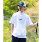 tシャツ 「UVカット/速乾」ORANGE LABEL / 切り替え ハーフジップ モックネックシャツ メンズ