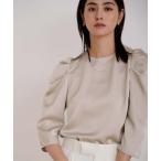 tシャツ サテンタックスリーブプルオーバー レディース