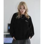 セーター ニット メタルプレートヴィンテージライククルーネックニット メンズ レディース