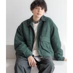 ショッピングスウェード ブルゾン アウター 「AIRTHERMAL/高機能中綿」シンセティックレザー/スウェードフラップ中綿ブルゾン メンズ