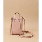 ショッピングサマンサタバサ ショルダーバッグ バッグ シンプルスクエア型 レザーミニショルダーバッグ レディース