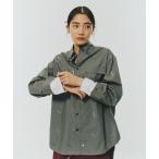 ブラウス シャツ レイヤーカフススパンコールオーバーシャツ レディース