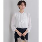 ショッピングフリル tシャツ 「洗える」ジョーゼットフリル  カットソー レディース