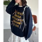 ショッピングリボン ニット セーター アソートロゴチェックリボンニット レディース