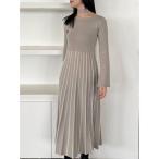 ショッピングニットワンピース ワンピース ストライプフレアニットワンピース