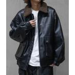 ショッピング革 革ジャン ライダース 「13」ボア襟脱着可能 G1 PUレザーブルゾン メンズ レディース