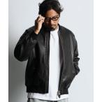 ma1 ma-1 LAMB LEATHER MA-1:ラムレザー 中綿 MA-1 メンズ