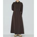 ワンピース 「 洗濯機洗い可能」カラーステッチシャツワンピース