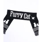  muffler вязаный muffler кошка рисунок бахрома есть мужской женский 