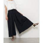 パンツ タックフレアパンツ レディース