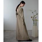 ワンピース back open long sleeve one-piece / バックオープンロングスリーブワンピース