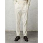 ショッピングコーデュロイ スラックス TRANS CONTINENTS　トリコットコーデュロイ　セットアップパンツ　ホワイト メンズ