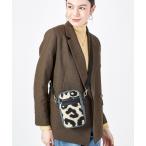 ショルダーバッグ バッグ DENIM PHONE CROSSBODY ブラックデニム/レオパードシェルパ レディース