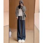  тренировочный брюки джерси [ B'day / Be te-] обратная сторона ворсистый широкий Silhouette теплый брюки женский 