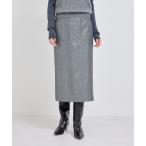 スカート BALLI (バリ)ラメ無地ポケット付きタイトスカート