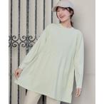 ニット セーター ミドルリブニットチュニック レディース