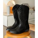 ブーツ COW LEATHER WESTERN LONG BOOTS/カウレザーウエスタンロングブーツ メンズ