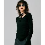  ансамбль [led.tokyo] топ на бретелях вязаный комплект 