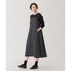 「無印良品」 キャミソールワンピース X-LARGE グレー レディース