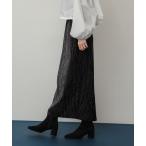 スカート ラメカットコールナロースカート