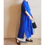 「JOURNAL STANDARD LUXE」 シャツワンピース FREE ブルー レディース