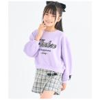 トレーナー  ツイードワッペン 裏毛