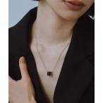 ネックレス 「novice」Onyx Pendant Necklace「Stainless」 レディース