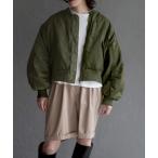 ma1 ma-1 MA-1ボリューム袖 ショートブルゾン レディース