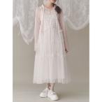 ワンピース petit flowerチュールキャミワンピース　/　プチフラワーチュールキャミワンピース