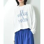 tシャツ ビッグシルエットロゴ長袖