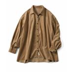 ショッピングLIVE ブラウス シャツ リブ　イン　コンフォート　今っぽいゆるっと感がおしゃれな　オーバーサイズシャツ レディース