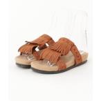 「Minnetonka」 フラットサンダル 5 ブラウン レディース