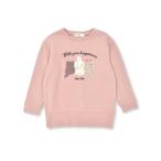 トレーナー  裏起毛ぽこぽこアニマルサガラ刺しゅうおしりハート刺しゅうトレーナー(80~130cm) キッズ 子供服 男の子 女の子