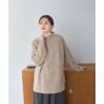 ニット セーター 5ゲージふわふわヤーンロングプルオーバー レディース