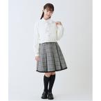 スカート タックフレアチェックスカート キッズ 子供服 女の子