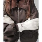 手袋 ビックタグ ふんわりニット手袋 レディース