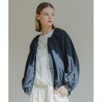 ブルゾン アウター 「WHYTO. / ホワイト」 NO COLLAR GATHER BLOUSON レディース