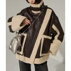 コート アウター 「THINGS THAT MATTER/シングス ザット マター」ECO MOUTON BIG RIDERS JACKET/レザーア