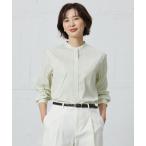 ブラウス シャツ 「洗える」BEZ VEGA バンドカラー ブラウス レディース